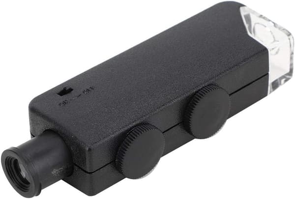 60-100X Justerbart LED-belyst Mikroskop Handhållet Förstoringsglas Por