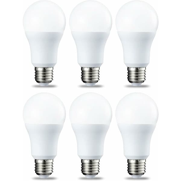 6-pack LED-lampor Edison skruvbas E27 10 W Kallvit Ej dimbar