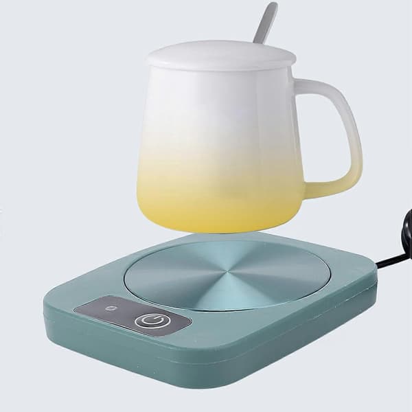 Coffee Mug Warmer with Adjustable Temperature Control, Large Heating Plate for Desk Tea, Milk, Chocolate