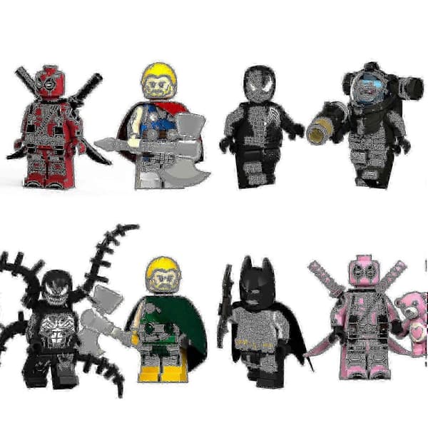 6 stk Marvel DC superhelte PVC actionfigurer, legetøjssæt, børnegave [HK]