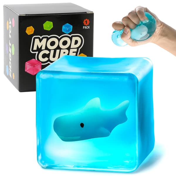 Isbit Stressball, 4-pakning Sakte Stigende Squishy Sensorisk Fidget-leke for Barn Ocean Ocean