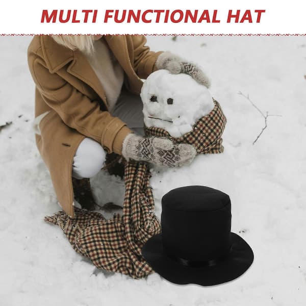 Christmas Snowman Hat Felt Cosplay Hat for Decoration Party Use