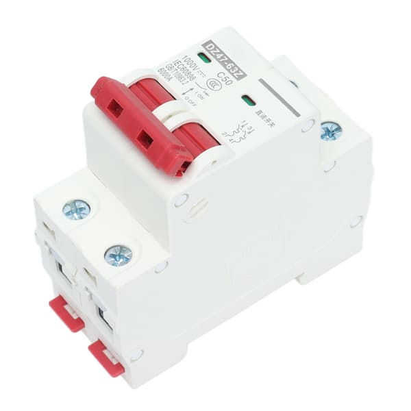 DC miniatureafbryder 2P Solar PV System Isolator DIN-skinne montering 1000V 50A DZ47‑63Z C50