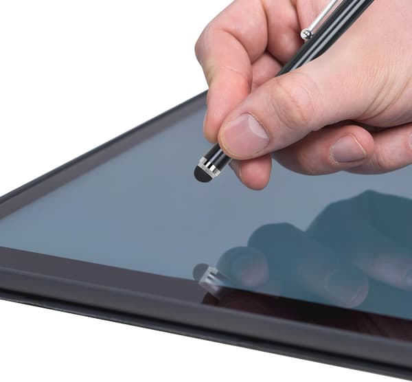 2 stk. Sorte Smart Phone Penne Stylus, Silikone Spids Penne til Touchscreen Enheder
