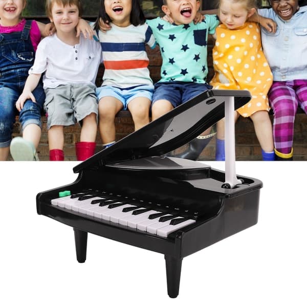 Electronic Piano Toy for Kids Black Educational Piano Multifunctional Musical Toys for Learning