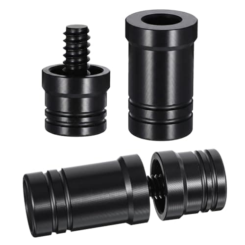 Købeskytter 3/8 x 10 Billardkøbeskytter Sort Stick Joint-Protector til spillere Pool Billardkøer (Sort, 55x22mm)