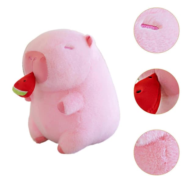 Capybara tøjdyr, tøjdyr Capybara plyslegetøj, bløde Capybara plysfigurer Vandmelon capybara Watermelon capybara