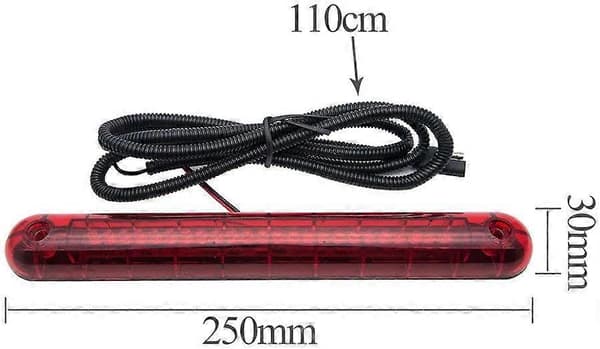 24 LED 12V Stop Light, High Mounted, Red