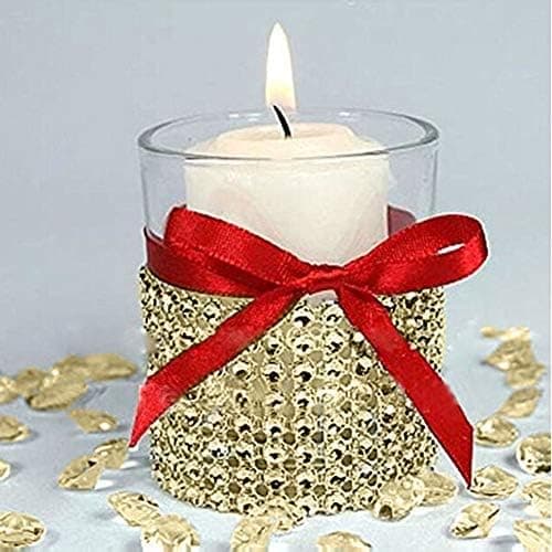 (50 stk. guld) Servietringe Bordsservietholder Diamantring Vikling
