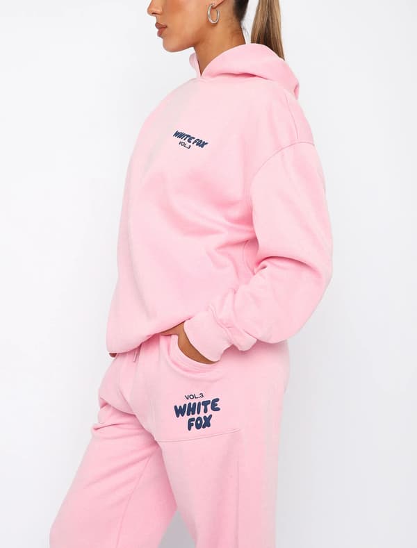 Vår Höst Vinter Nytt Tröjset Mode Sport Fox Hoodies Rosa M# Pink M#