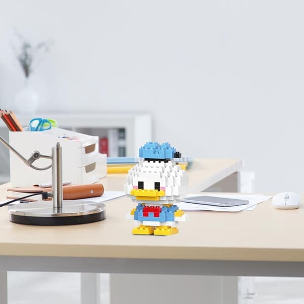 Pædagogisk byggemodel til børn, mikropartikler, gave til pige dreng Puff figurer puslespil B4G7 Code duck 1 sæt Code duck 1set