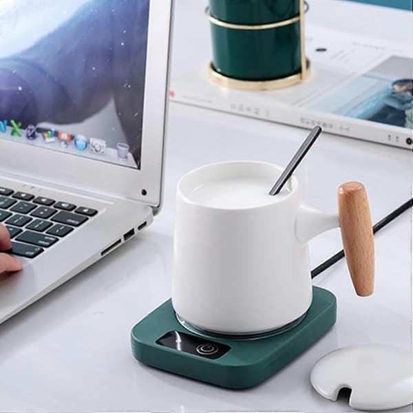 Coffee Mug Warmer with Adjustable Temperature Control, Large Heating Plate for Desk Tea, Milk, Chocolate