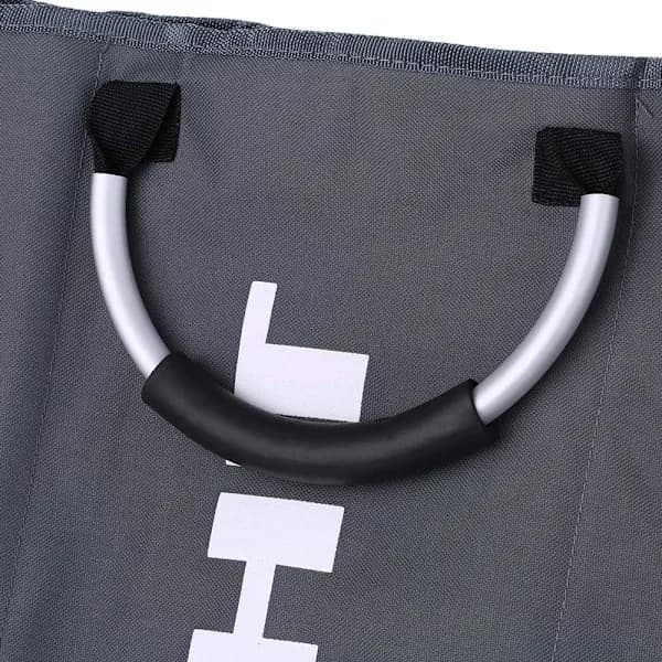 Foldable Laundry Basket with Sorting Compartments