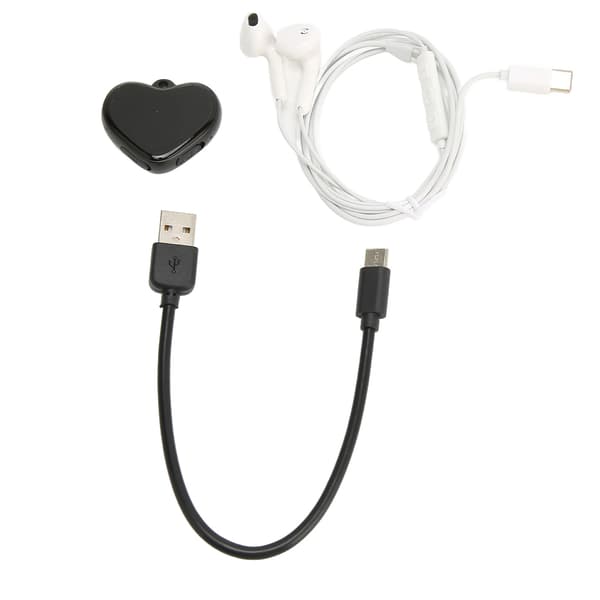 Hjerteformet anheng-opptaker 4GB MP3 intelligent HD støyreduserende stemmeaktivert mini lydopptaker
