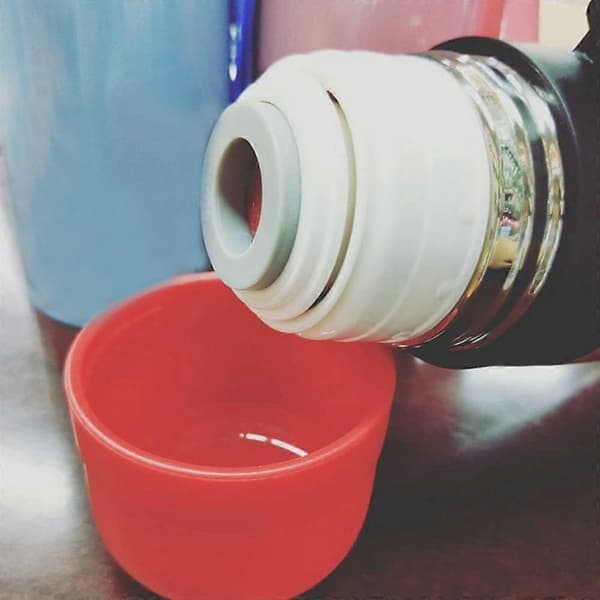 Termoslåg 4,5 cm Holdbart Termoslåg i Rustfrit Stål Passer til 600-1200 ml Udendørsflasker