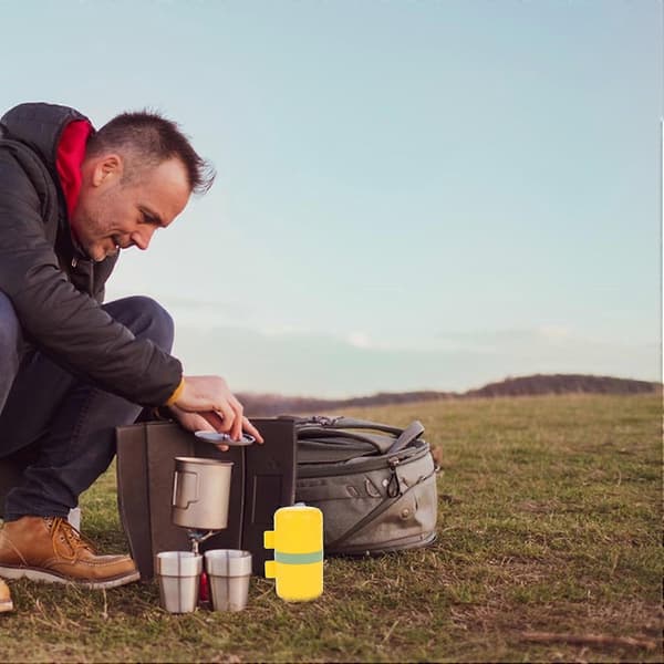 Manual Coffee Grinder with Adjustable Grind Settings, Compact Hand Crank for Travel and Camping