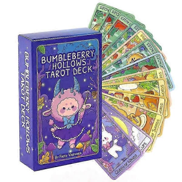 Bumbleberry Hollows Tarotkort, Oracle-kortlek med digital PDF-guide, spådomsspel, bordsleksak, Synchronicity Oracle Synchronicity Oracle