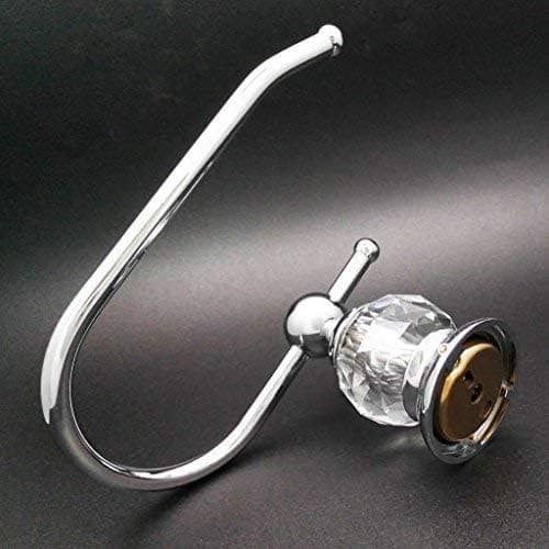 Krystal-serie toiletpapirholder i messing, poleret krom