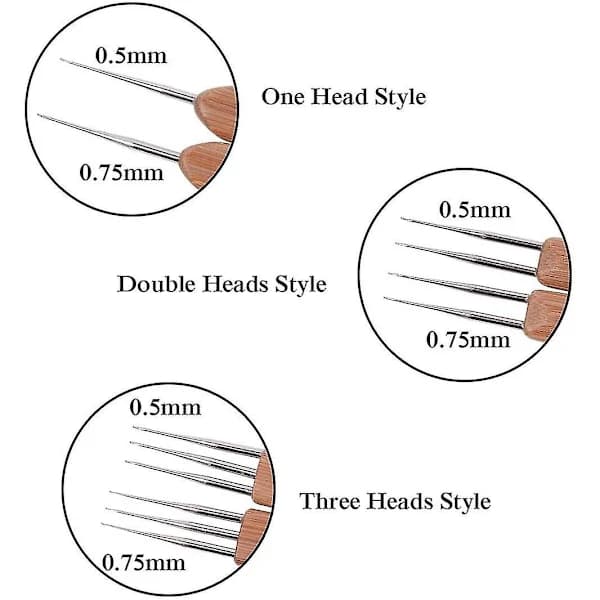 Dreadlock Crochet Hooks - Dreadlock Tool Set, Crochet Hook Set for Braided Hair, Mat M