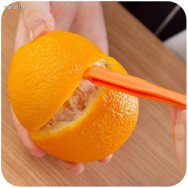 3 Pcs, Creative Orange Peeler with Handle - Easy-to-Use Fruit and Vegetable Slicer for Kitchen Utensils_Special Gift