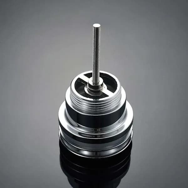 Pop-up bundventil til vask, Push-open metalventil, Krom