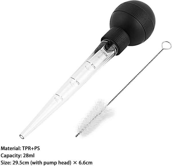 #28ml Turkey Marinade Injector with Cleaning Brush, Marinade Tool for Cooking#