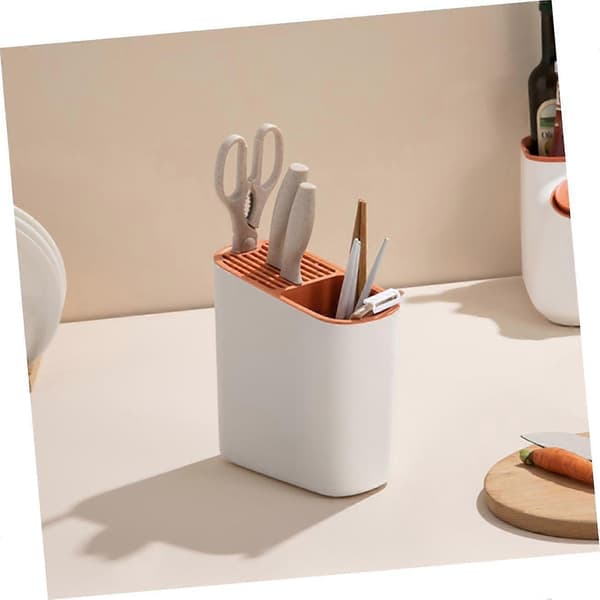 Køkkenredskabsholder med rumdesign og dræning, bestikorganisator, tilfældig farve