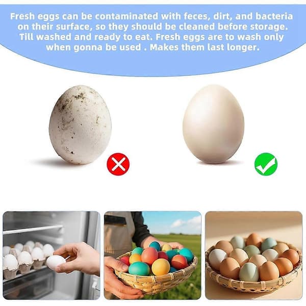 Electric Egg Cleaning Brush, Egg Washer for Fresh Eggs and Vegetable Brush with Battery Level Display, 2 Speed Settings