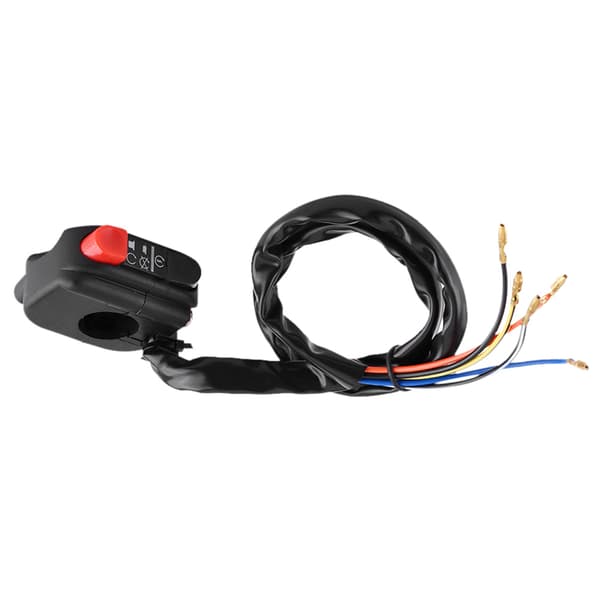 7/8 inch Motorcycle Handlebar Mounted On Off Kill Switch with Connecting Wires