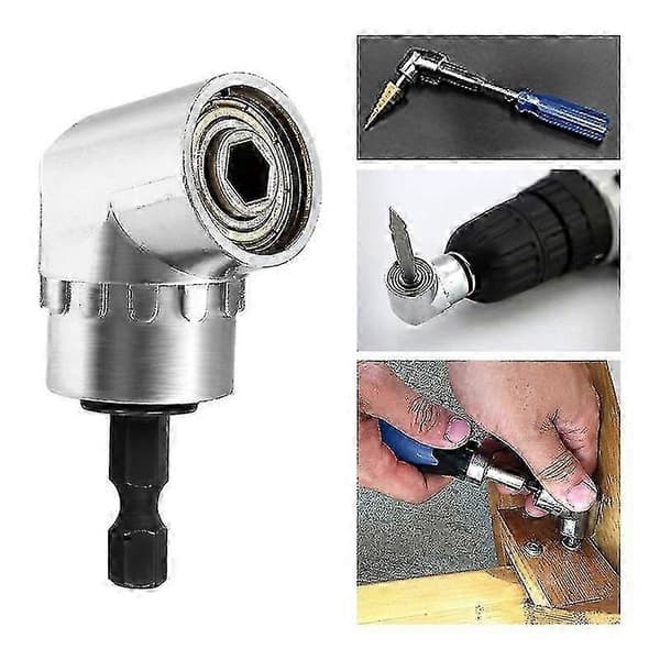 105 Graders Vinkel Skruetrækker Socket Adapter Justerbar 1/4 tomme Hex Bit