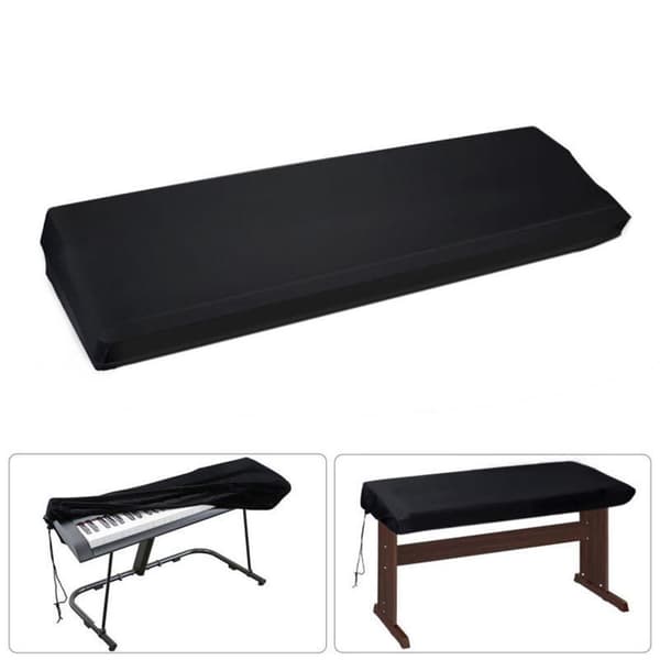 Støvbeskyttelse til keyboard / klavertastatur Sort 61/88