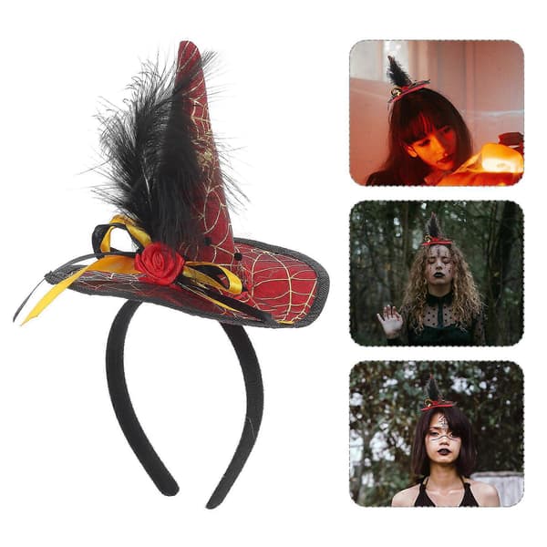 Festival Witch Hat Headband for Halloween Carnival Events, Reusable, 3 Pcs