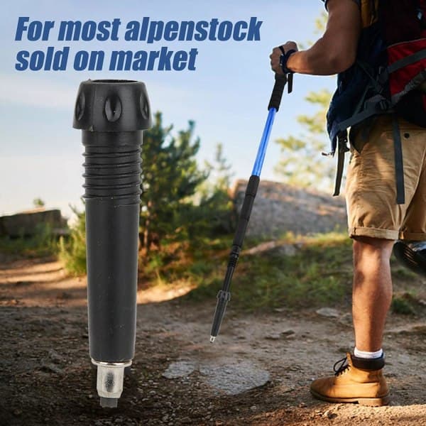 4 stk. Alpenstock spidser, stavspidser, vandrestavsfødder, tilbehør til vandring og trekking