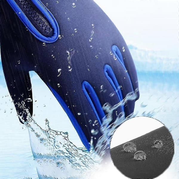 Thermal freezer gloves, warm winter gloves with water-repellent coating and touchscreen function pink M pink M