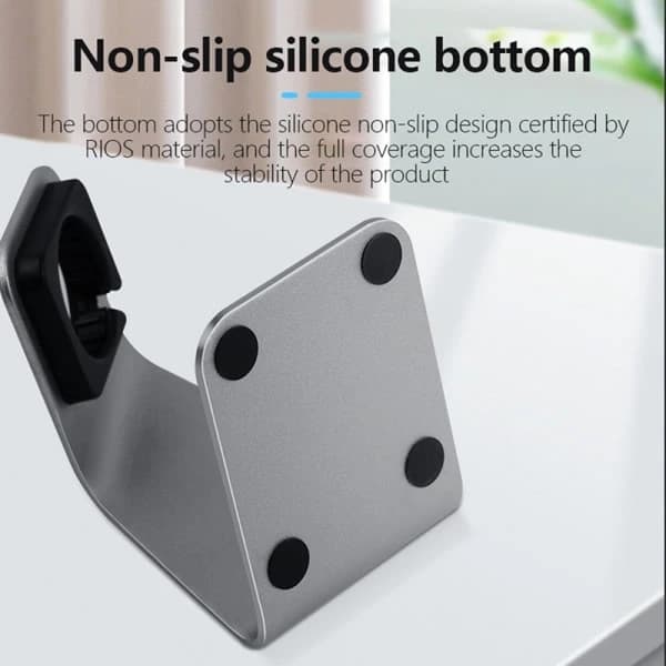 1st Aluminum Alloy Charging Stand for Watch Charging Cradle Gray One Size
