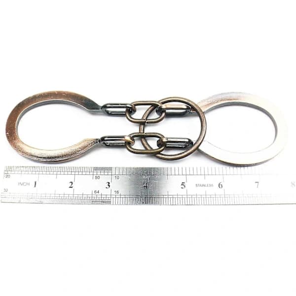 Traditional Brain Teaser, Classic Metal Horseshoe Puzzle (Bronze, Normal)