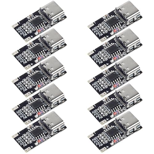 10 st USB-C PD Trigger Board-modul PD/QC Decoy Board Snabbladdning USB Typ-C till 12V Höghastighetsladdare Power Delivery Boost-modul
