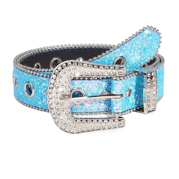 Rhinestonebelte Midjebånd HIMMELSBLÅ himmelsblå sky blue sky blue