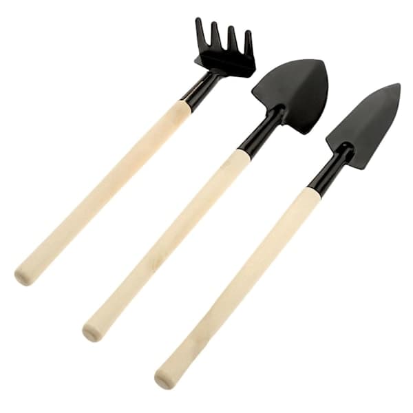 3x hageredskaper for blomsterpotter