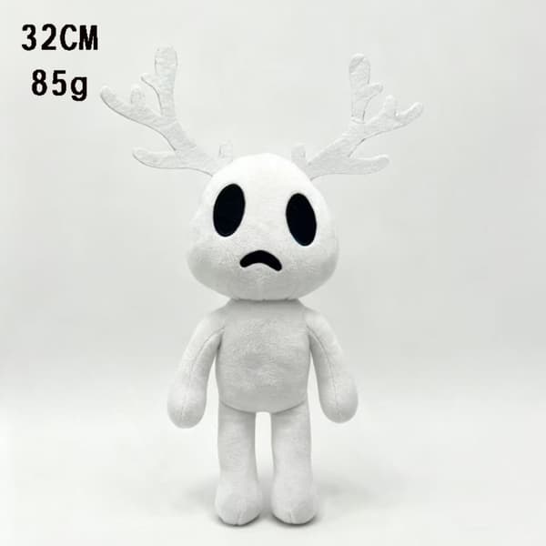 Djurklinik Plysj Samlefigur for Voksne (Hvid Hjort) White Deer White Deer