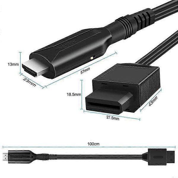 Practical and beautiful Wii to HDMI converter game console adapter 1M HD 720P/1080P