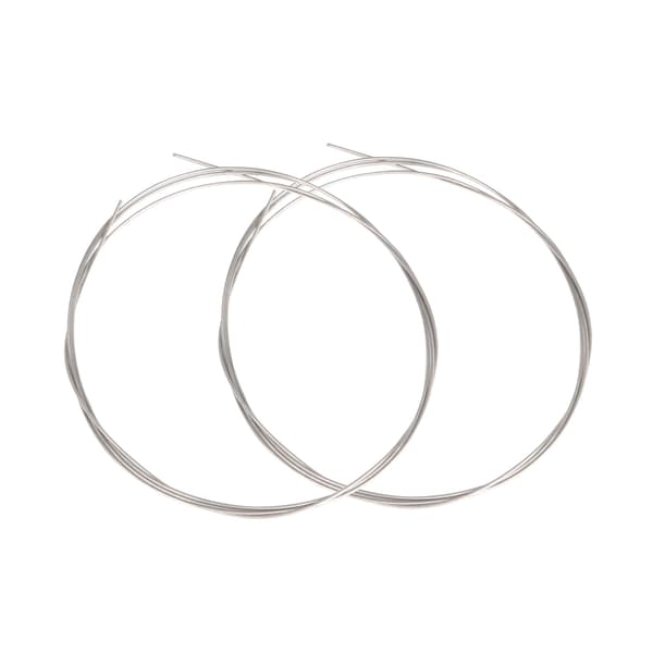 2 Pieces Silver Piano Strings Music Steel Wire Replacement Parts 100 cm