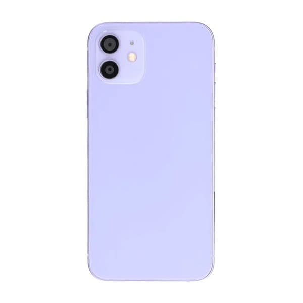 Compatible with iPhone 12 Back Cover with Complete Frame OEM Purple Lila purple