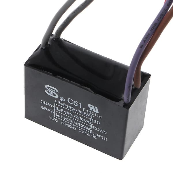 Cbb61 Elektrisk Strömrelä Koppling Kondensator 4.5uf+6uf+5uf 250v 5 Ledningar