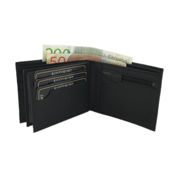 Leather Wallet Black one size