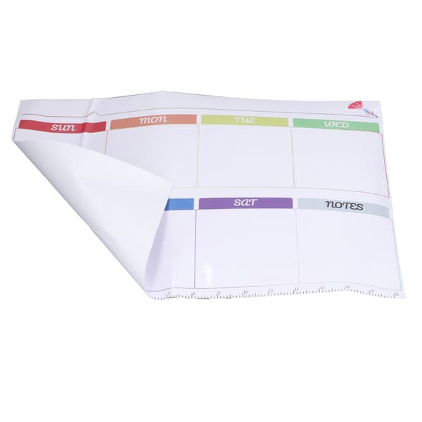 Weekly Whiteboard 42x30cm Weekly Planner Whiteboard Sticker with Eraser for Refrigerator Planning 0.4 0.4