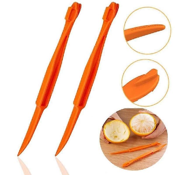 3 Pcs, Creative Orange Peeler with Handle - Easy-to-Use Fruit and Vegetable Slicer for Kitchen Utensils_Special Gift