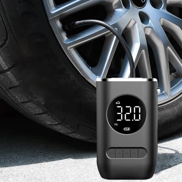 Electric Air Pump for Bicycle, Portable Battery Compressor for Motorcycles