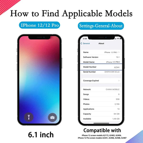 Udskiftningsskærm til iPhone 12 Pro Max