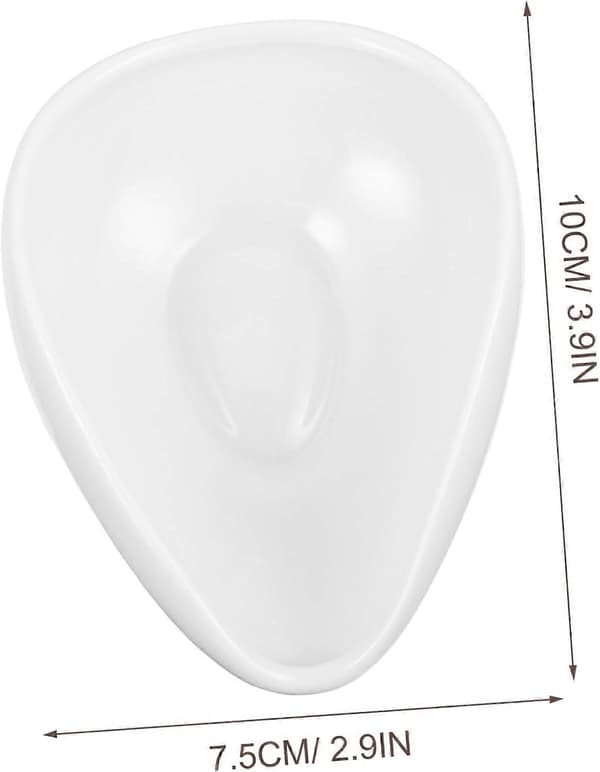 Porcelain Teaspoon, White Ceramic Spoon for Loose Tea with Ergonomic Grip, Easy to Clean